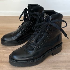 Saint Laurent combat boots